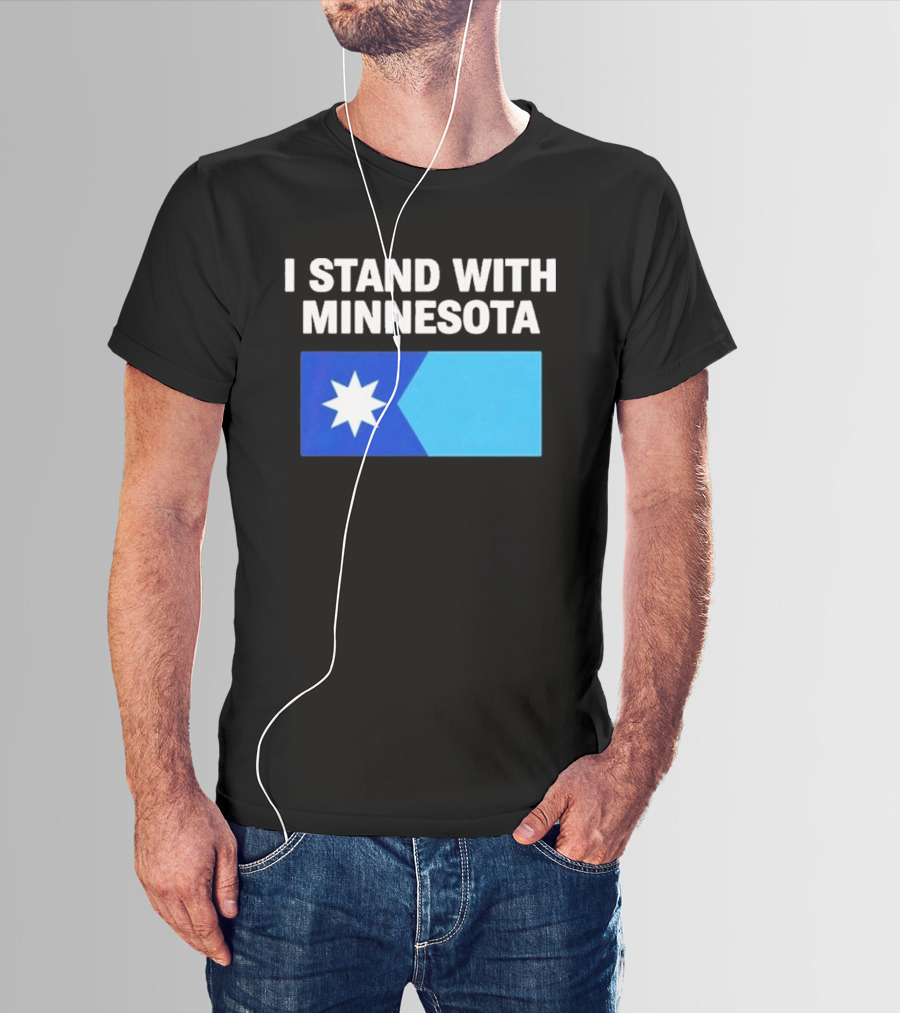 I Stand With Minnesota Flag Minnesota Strong T-Shirt