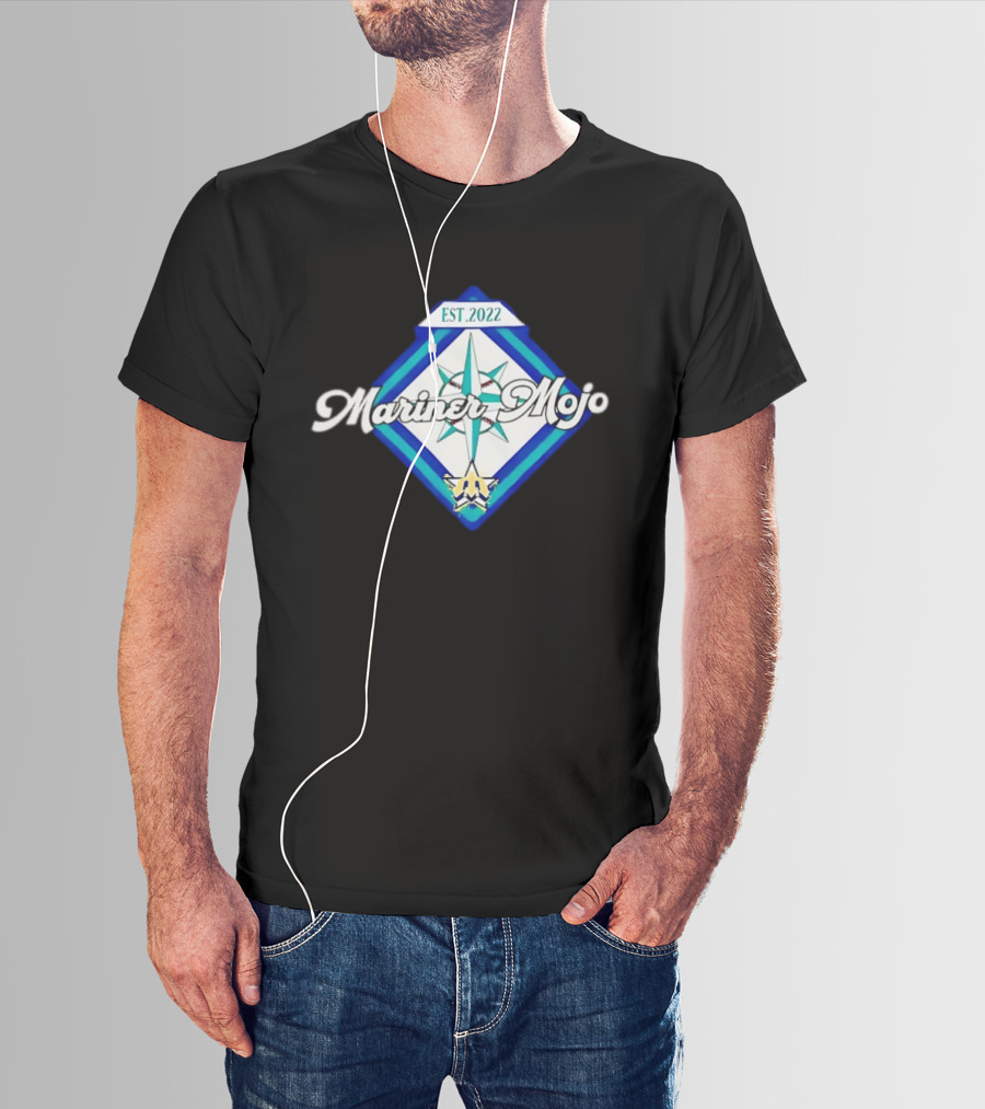 Seattle Mariners Mariner Mojo Est 2022 Compass Baseball T-Shirt