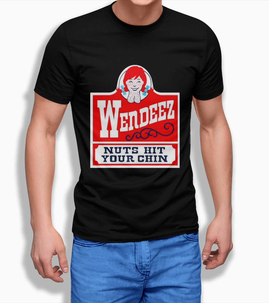 Wendeez Nuts Hit Your Chin Retro Fast Food T-Shirt