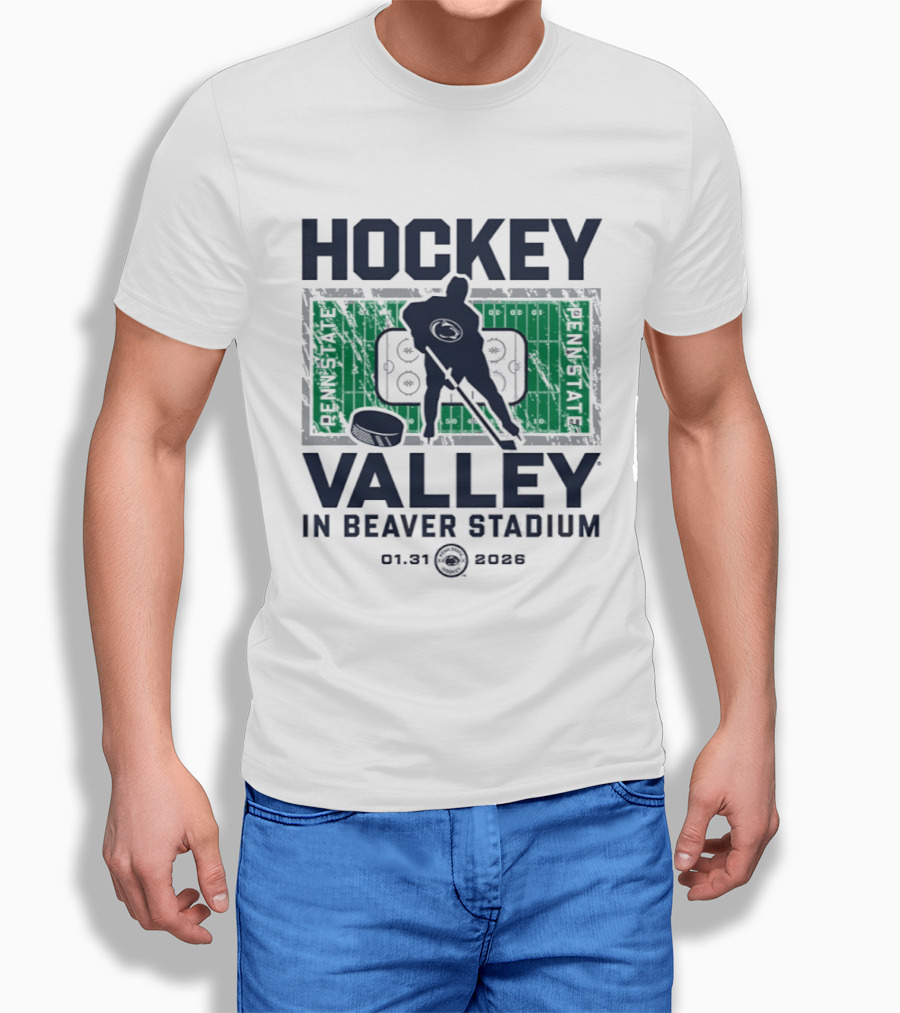 Penn State Nittany Lions Hockey Valley Beaver Stadium 2026 T-Shirt