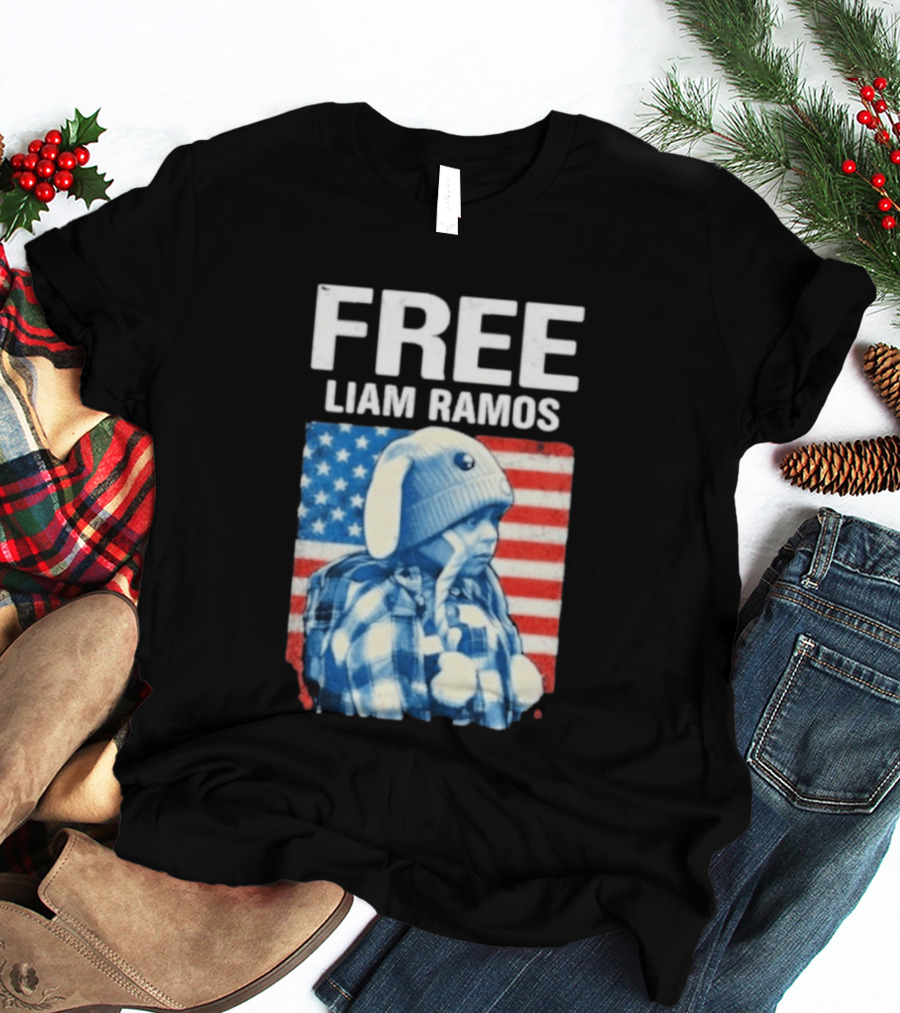 Free Liam Ramos American Flag T-Shirt