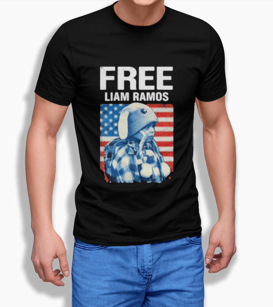 Free Liam Ramos American Flag T-Shirt