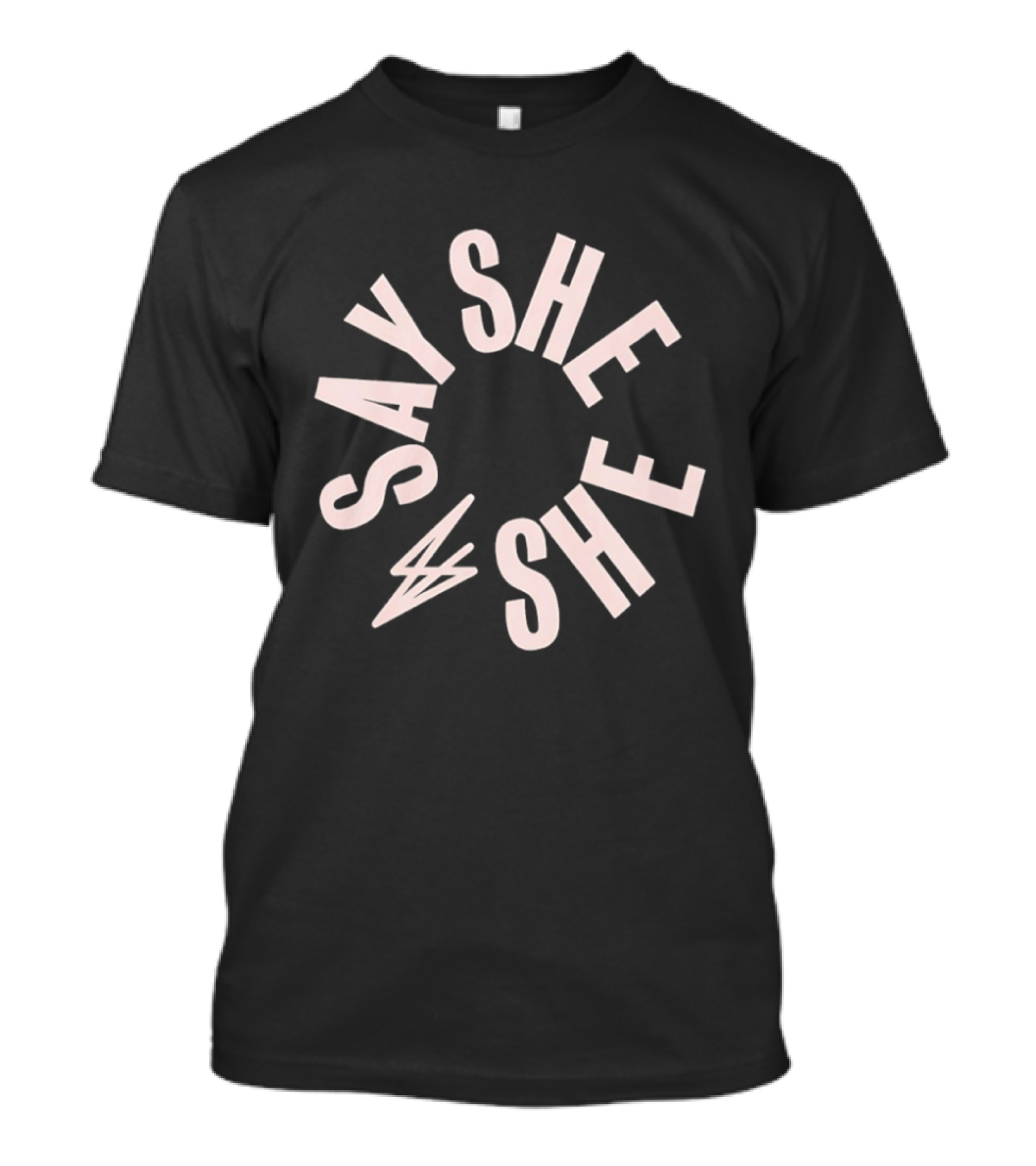 Say She She Band Circular Lettering T-Shirt