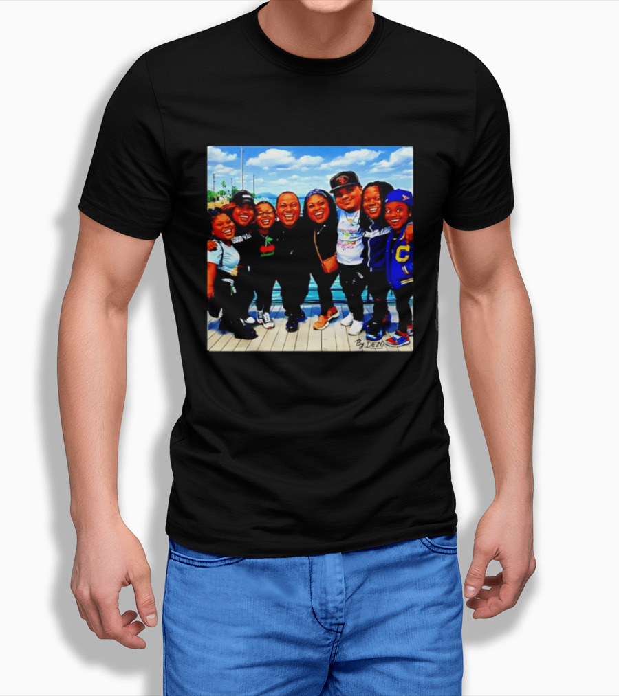 Family Bunch By Dezo Matching Crew Scenic Smiles T-Shirt