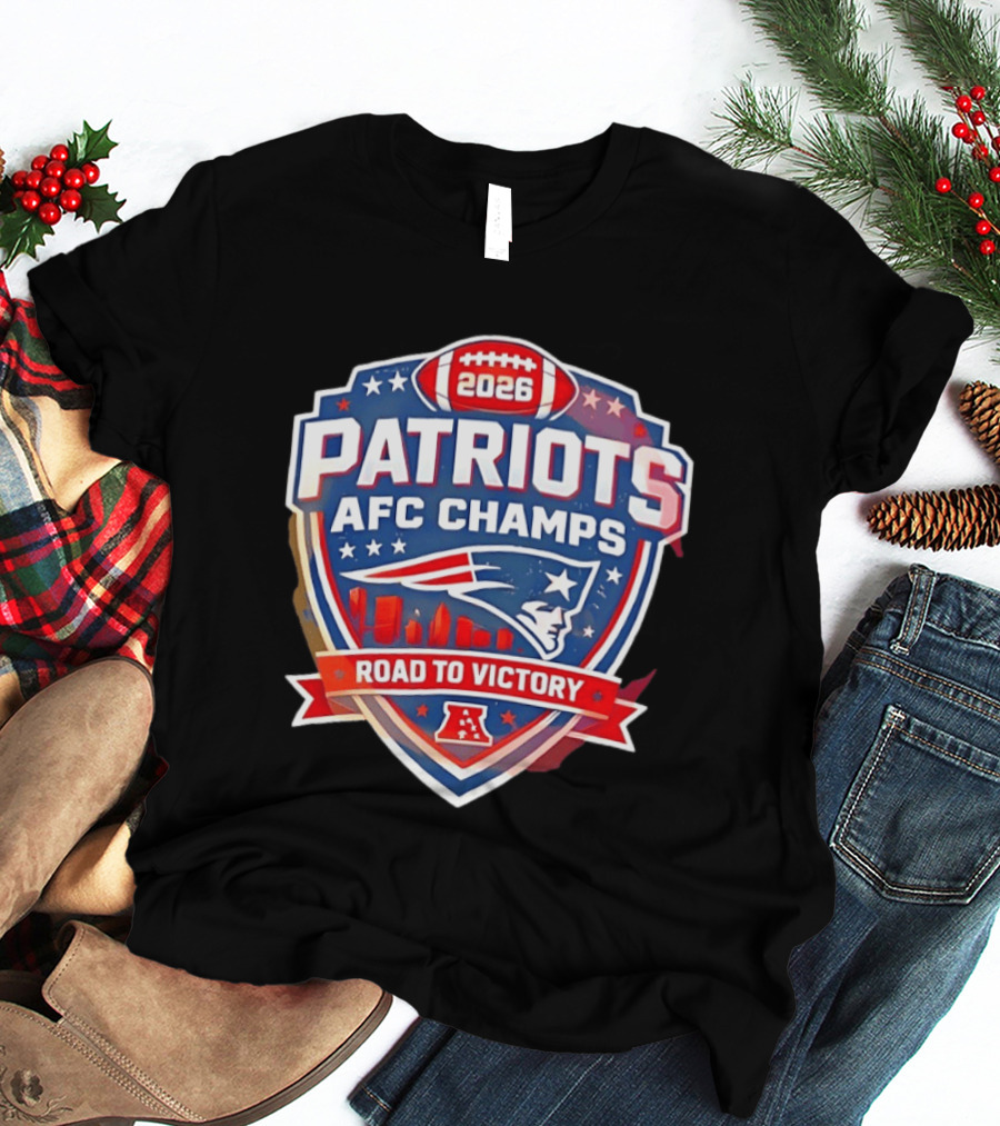 Patriots AFC Champs 2026 Road To Victory T-Shirt