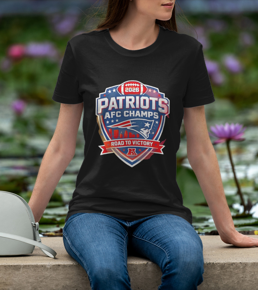 Patriots AFC Champs 2026 Road To Victory T-Shirt