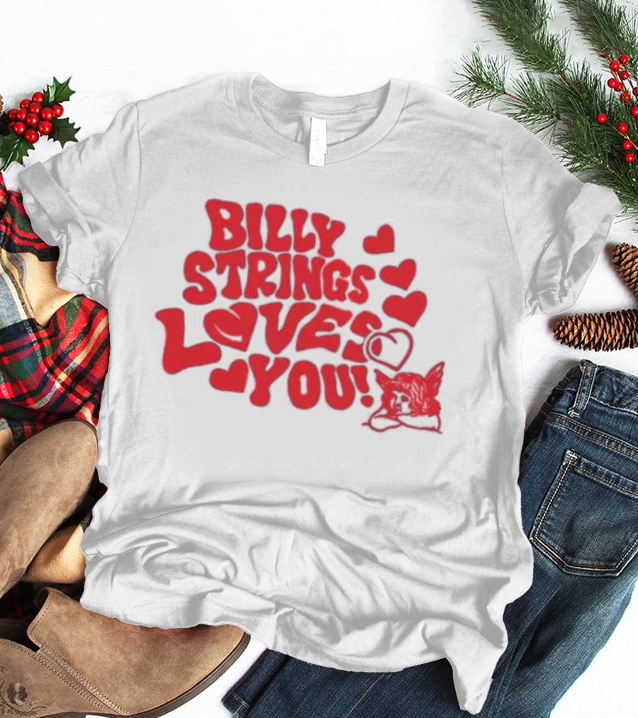 Billy Strings Loves You Valentine's Day Hearts 2026 T-Shirt