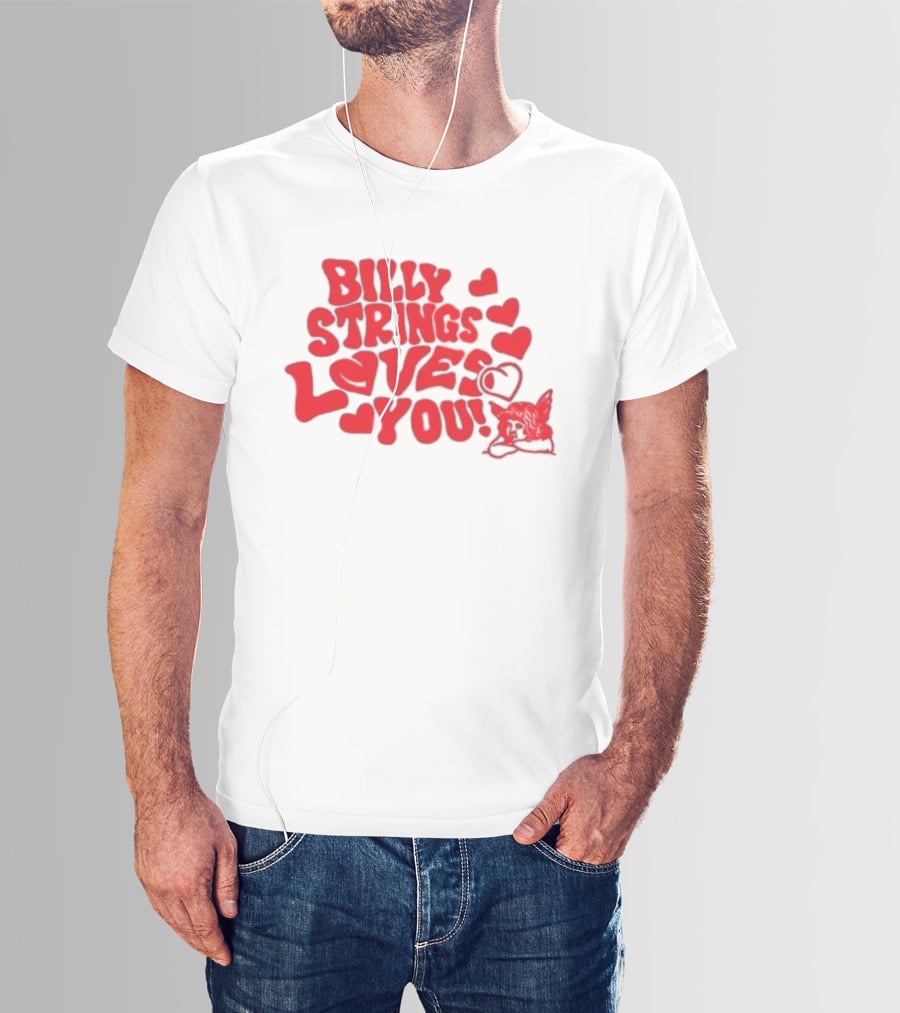 Billy Strings Loves You Valentine's Day Hearts 2026 T-Shirt