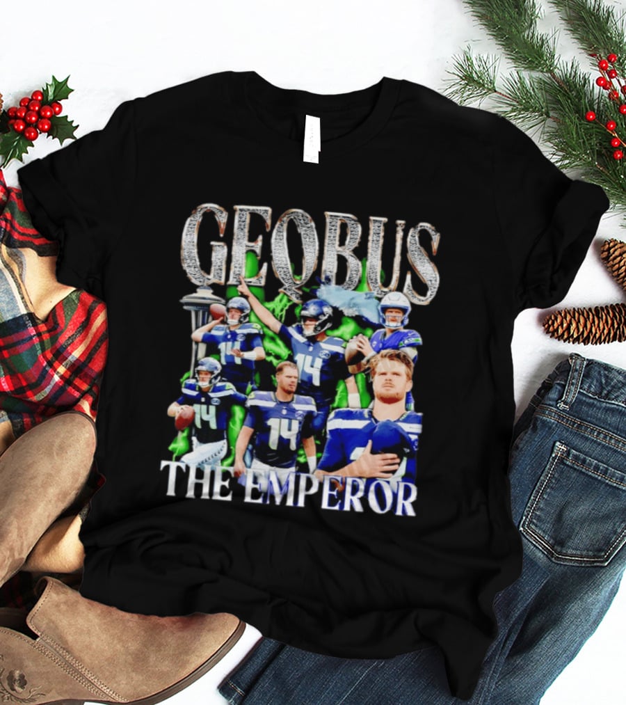 Geobus The Emperor Sam Darnold Seattle Seahawks Football T-Shirt