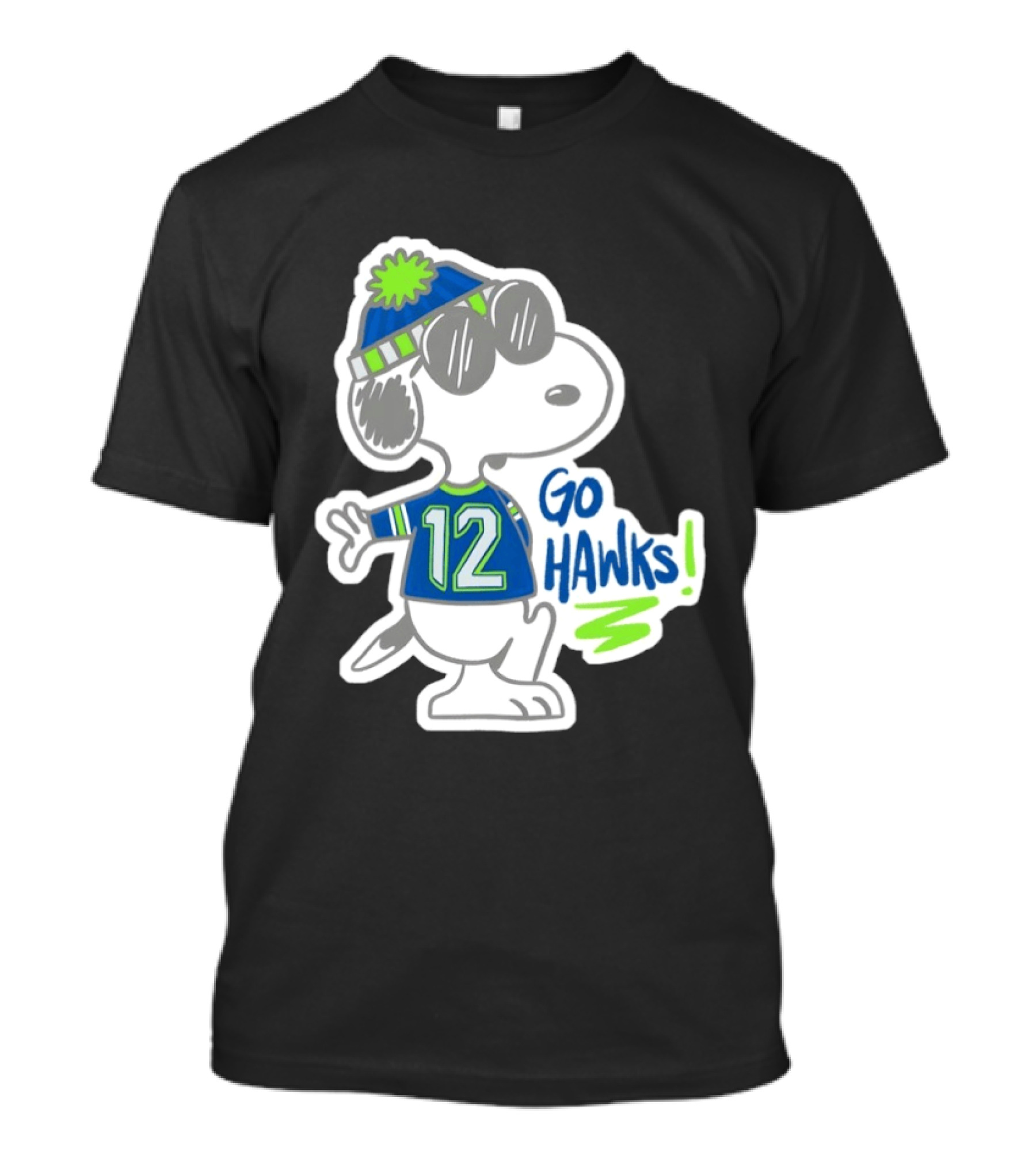Snoopy 12 Seattle Seahawks Outfit Go Hawks T-Shirt