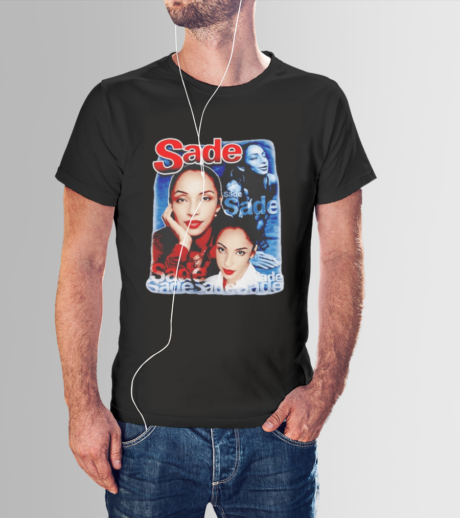 Sade Lovers Rock Tour Vintage Style Collage T-Shirt
