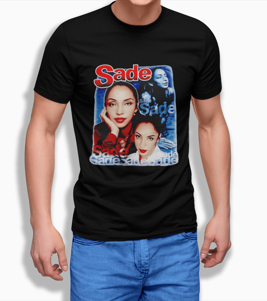 Sade Lovers Rock Tour Vintage Style Collage T-Shirt