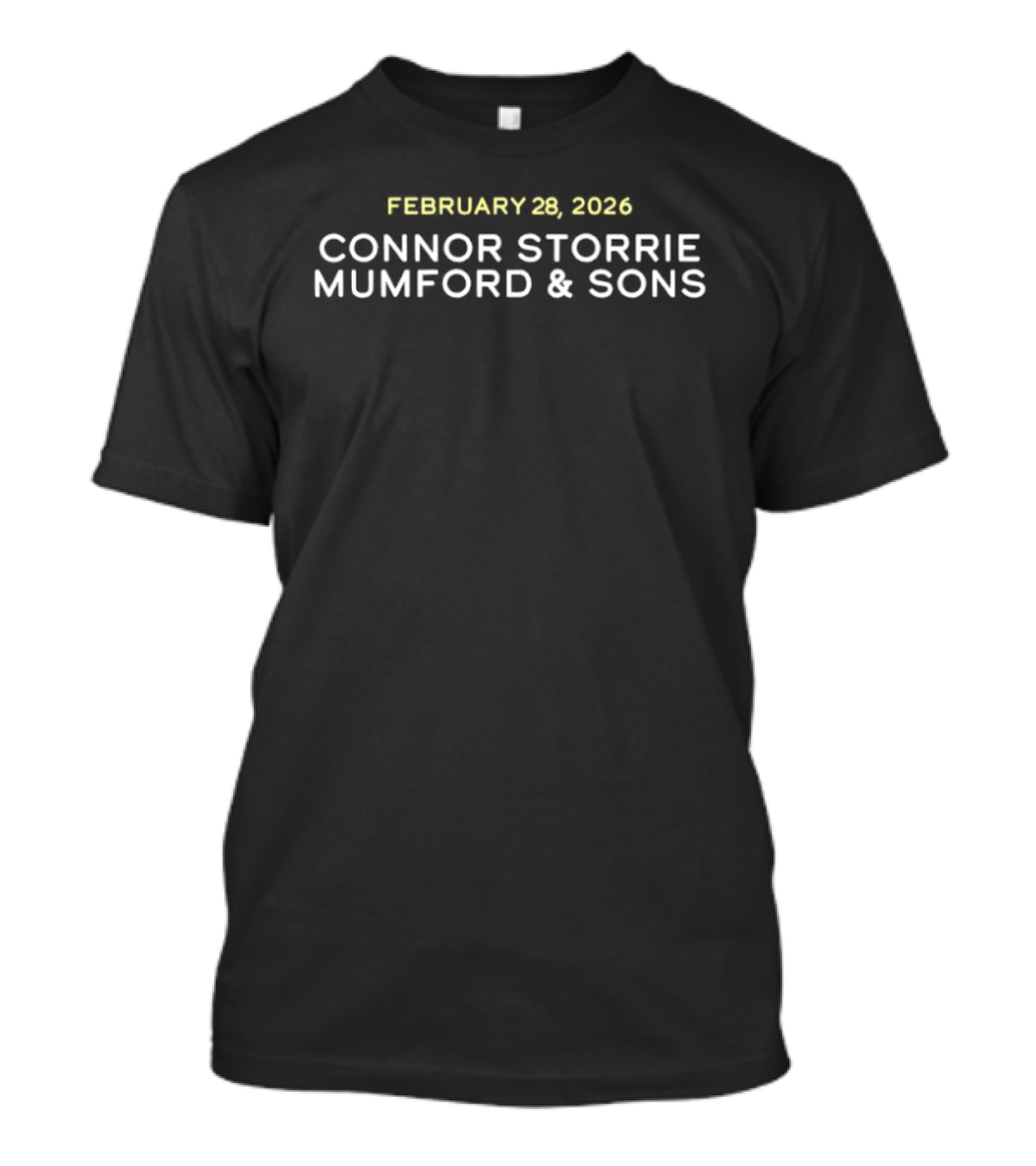 Connor Storrie Mumford And Sons February 28 2026 T-Shirt