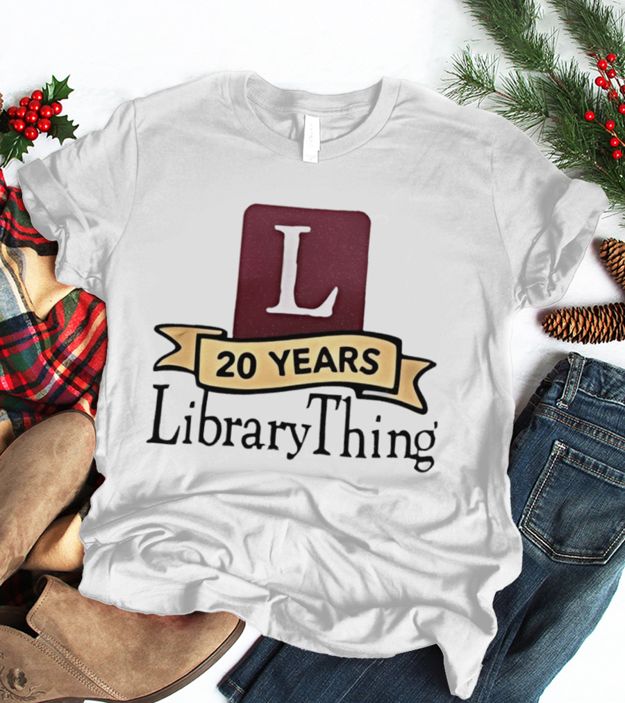20 Years LibraryThing L Anniversary Celebration T-Shirt