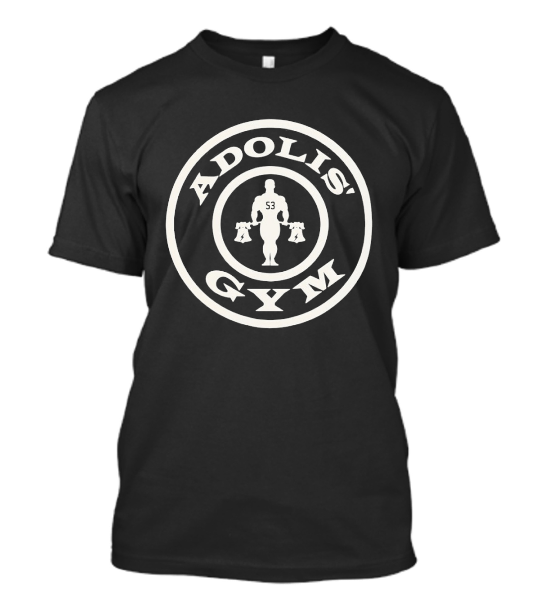 Adolis Gym 53 Bodybuilder Icon In Circular Frame T-Shirt