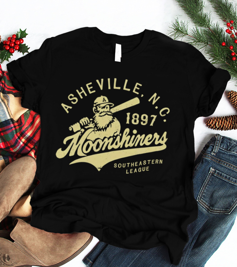Asheville N.C. Moonshiners 1897 Southeastern League Baseball Team T-Shirt