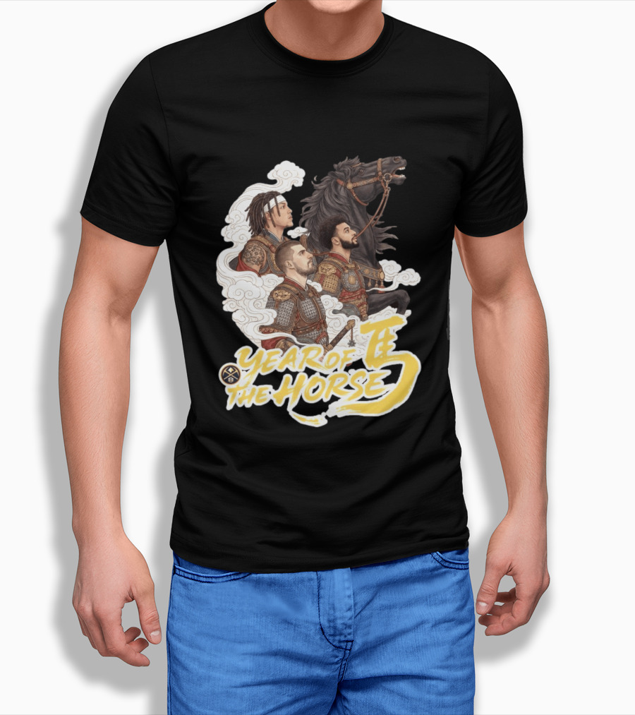 Denver Nuggets Year Of The Horse Warriors In Battle Armor T-Shirt