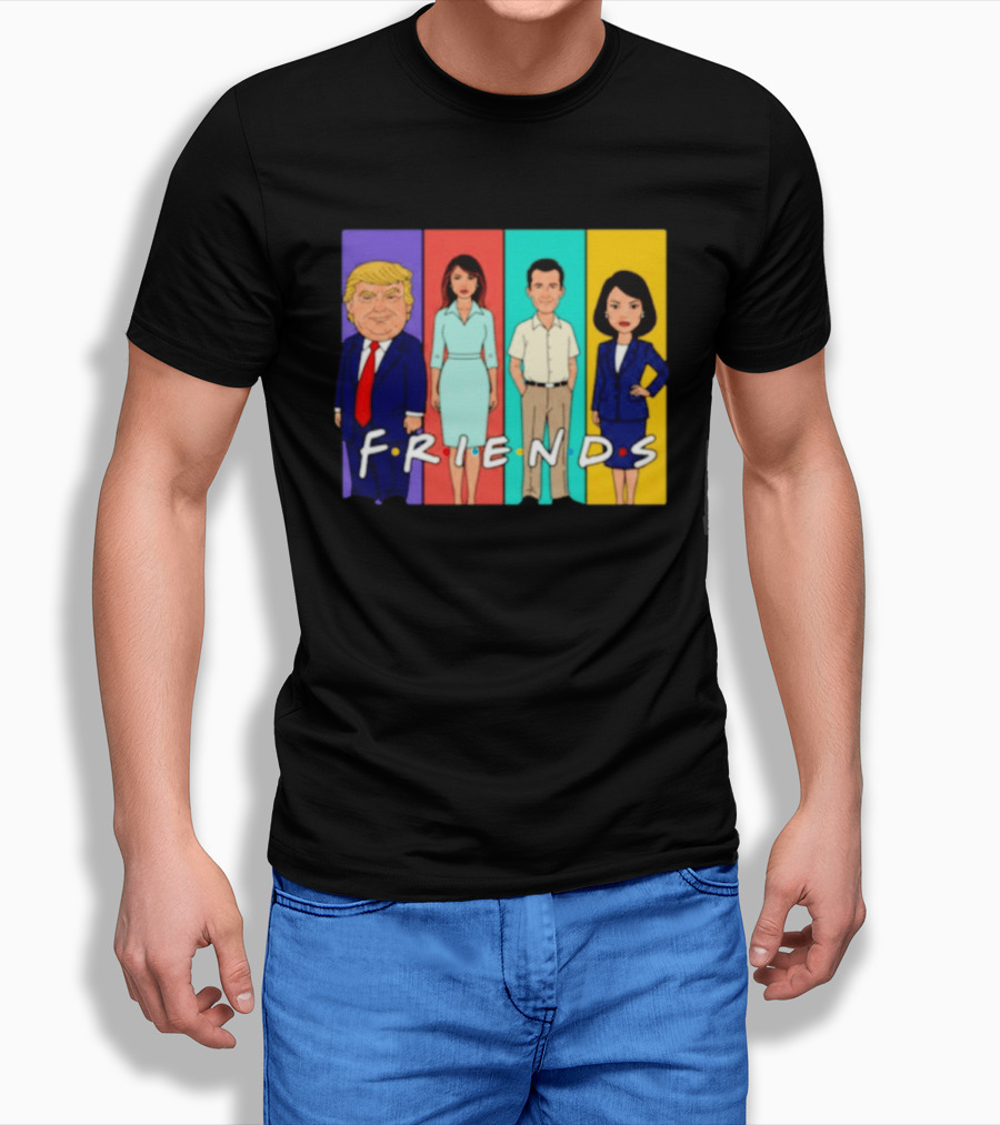 Famous Political Figures Friends Parody Cartoon Meme T-Shirt