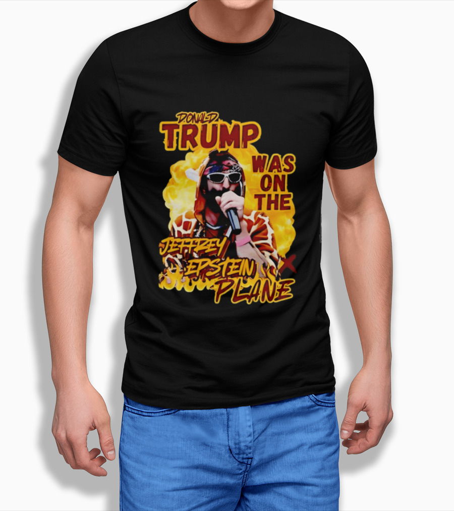 Donald Trump Was On The Jeffrey Epstein Plane Karaoke Costume T-Shirt