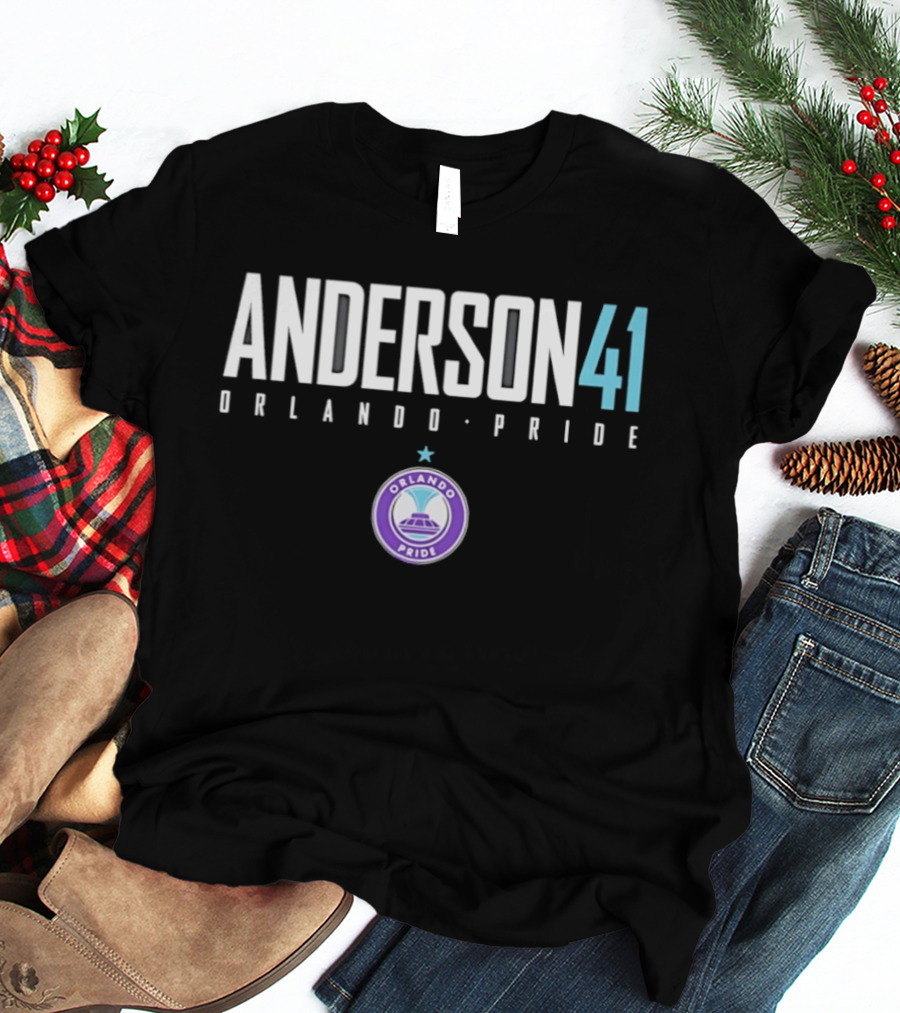 Anderson 41 Orlando Pride Purple Star Circle T-Shirt
