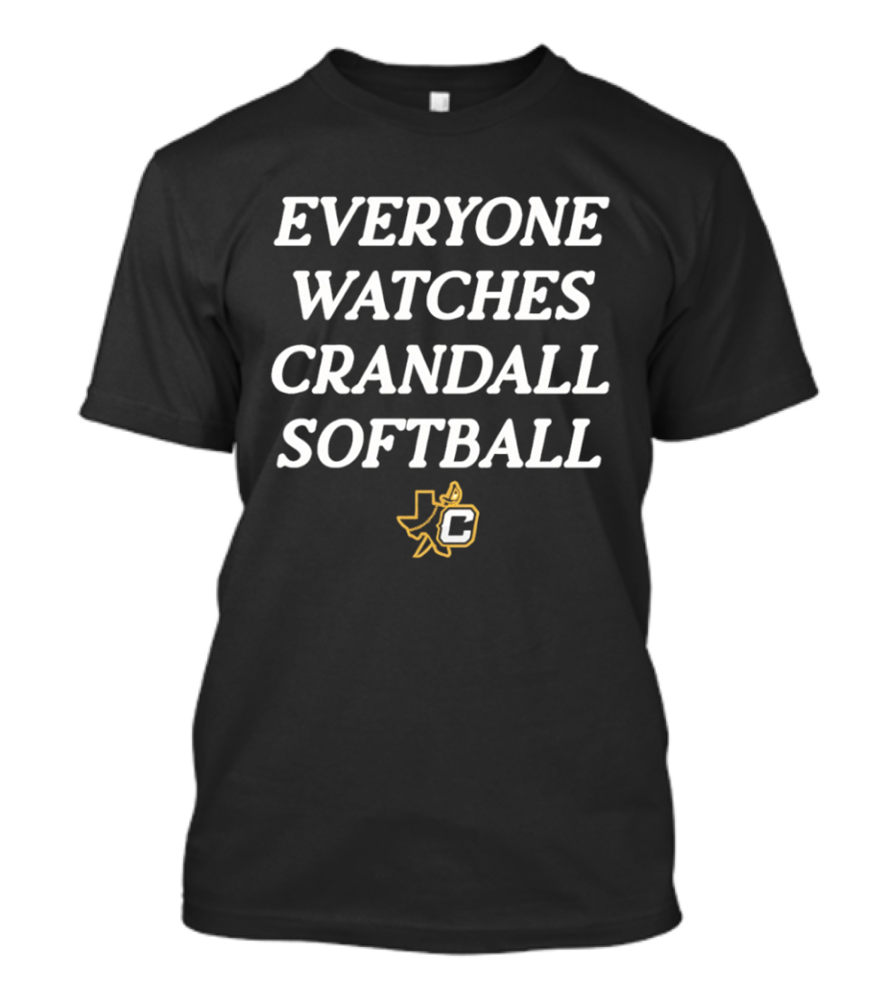Everyone Es Crandall Softball Texas Map C T-Shirt