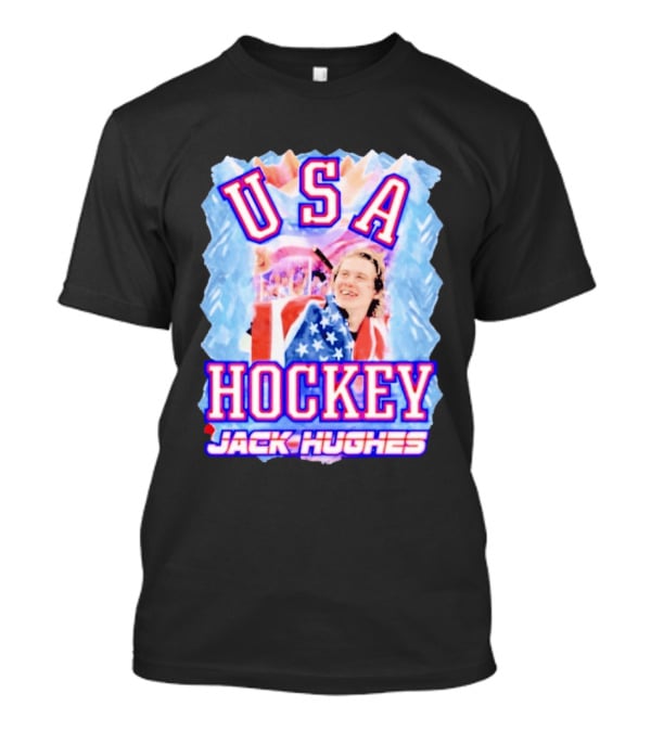 Jack Hughes USA Hockey Celebration 2026 T-Shirt