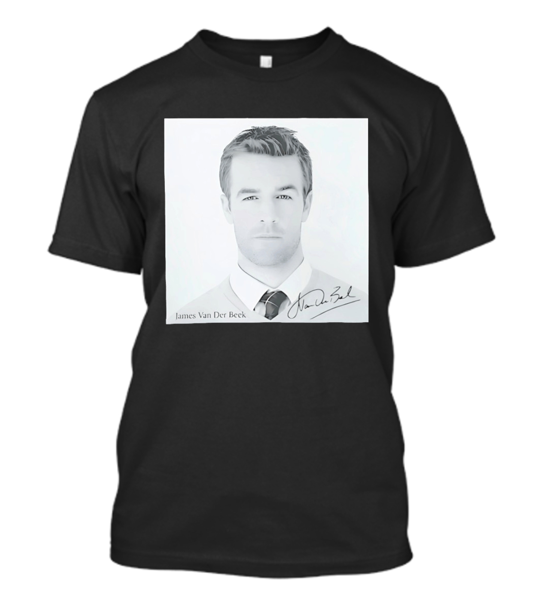 James Van Der Beek Autographed Memorial Photo T-Shirt
