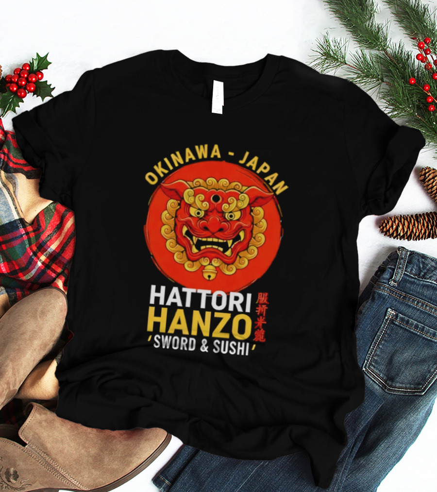 Okinawa Japan Hattori Hanzo Sword And Sushi T-Shirt