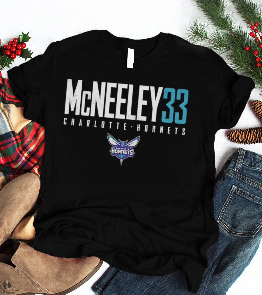 Liam McNeeley 33 Charlotte Hornets Basketball McNeeley 33 T-Shirt