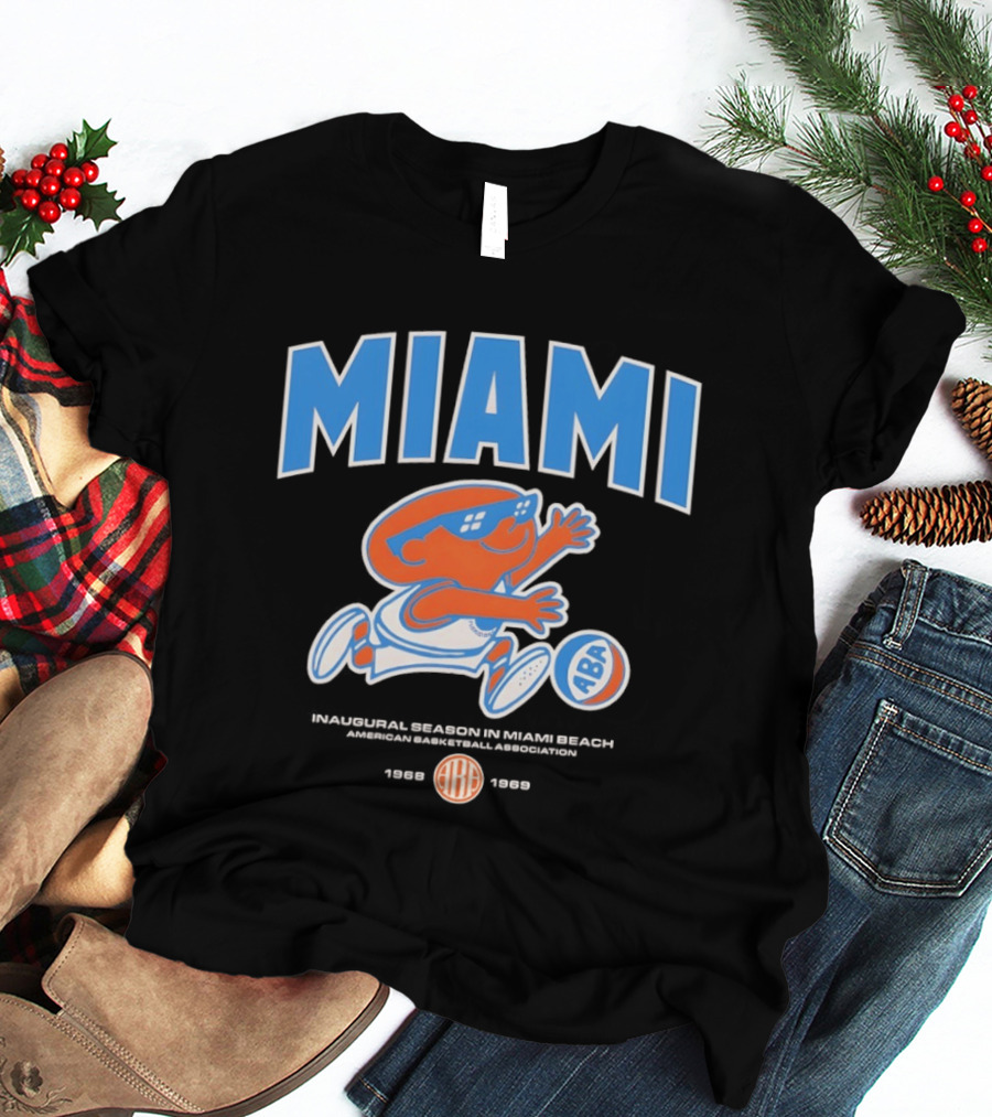 Miami Floridians Basketball ABA 1969 1970 Season Miami Beach T-Shirt