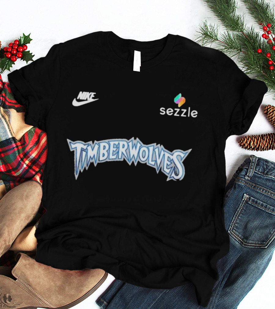 Nike Minnesota Timberwolves Sezzle Black Trees Classic 2026 T-Shirt