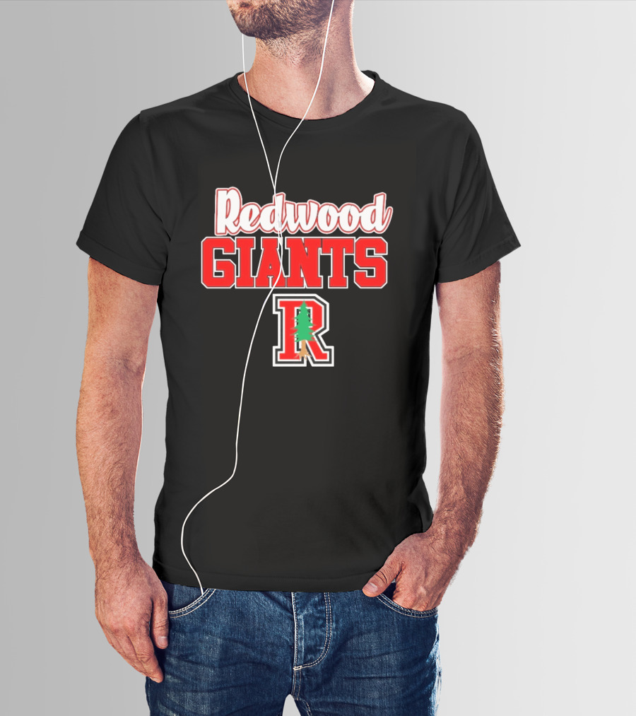 Redwood Giants High School R Tree T-Shirt