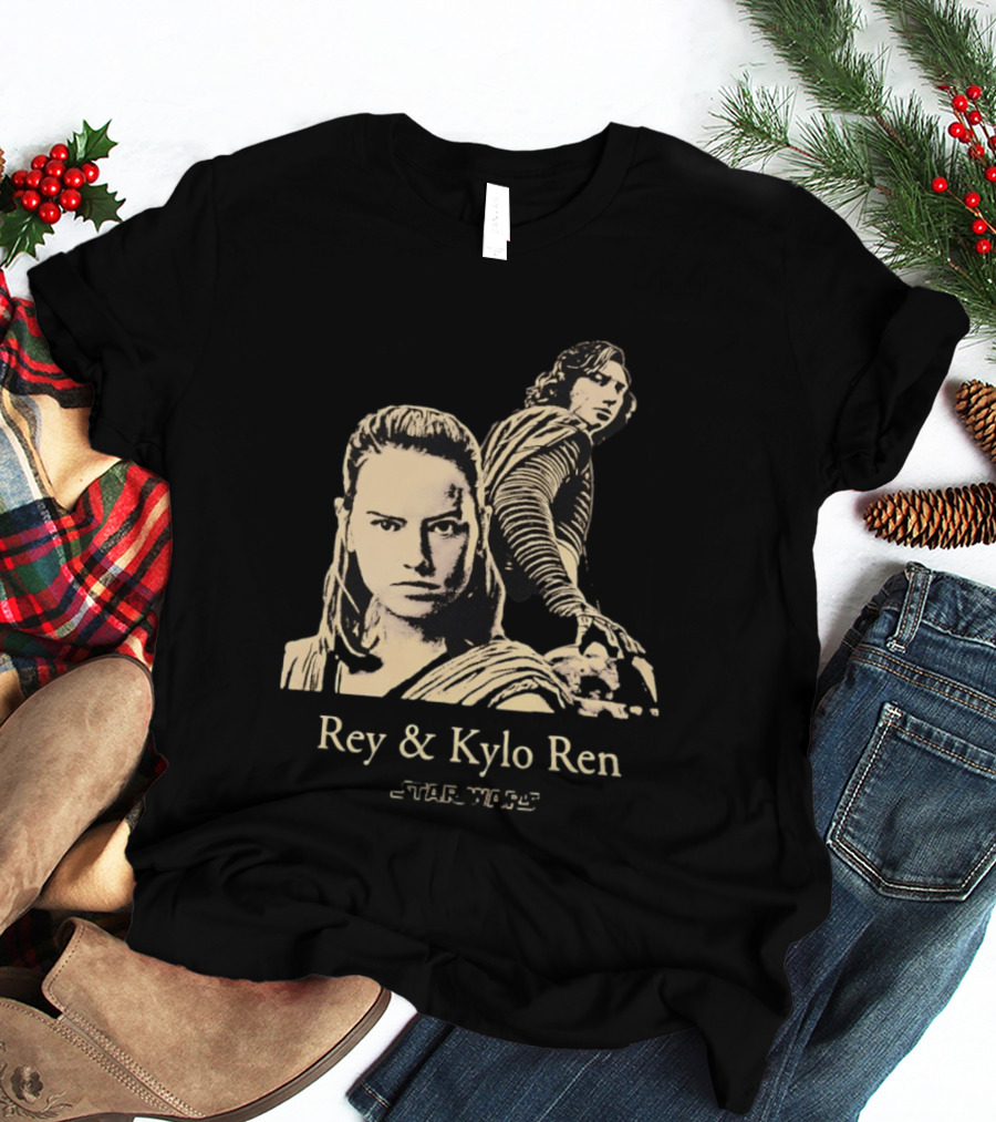 Rey & Kylo Ren Star Wars Characters Epic T-Shirt