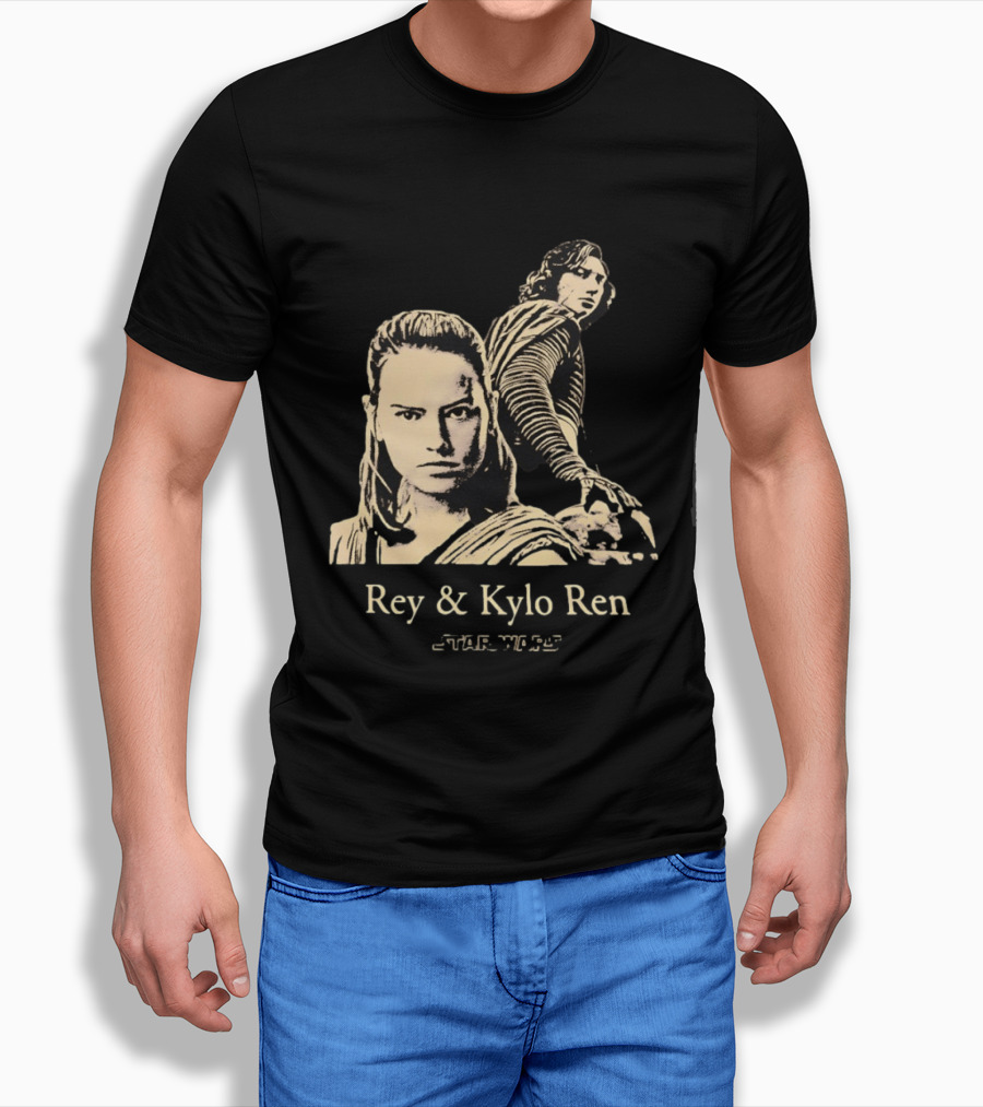 Rey & Kylo Ren Star Wars Characters Epic T-Shirt