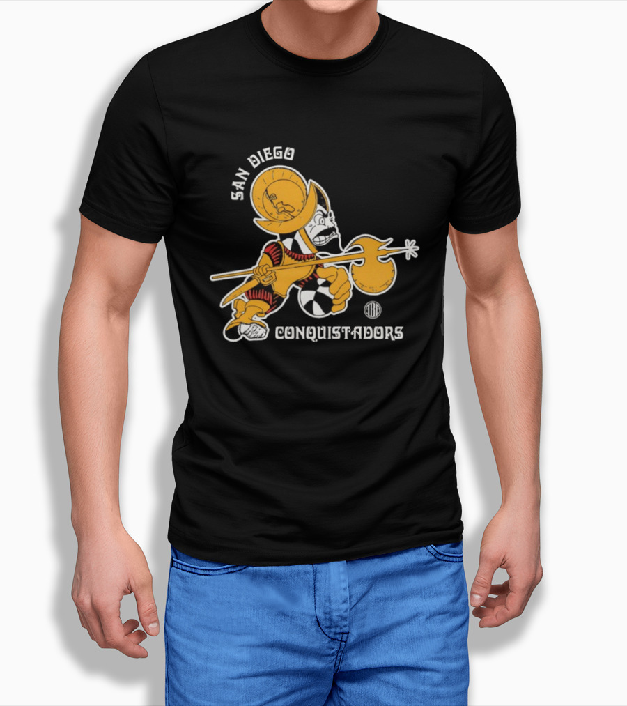 San Diego Conquistadors ABA Retro Basketball Team T-Shirt