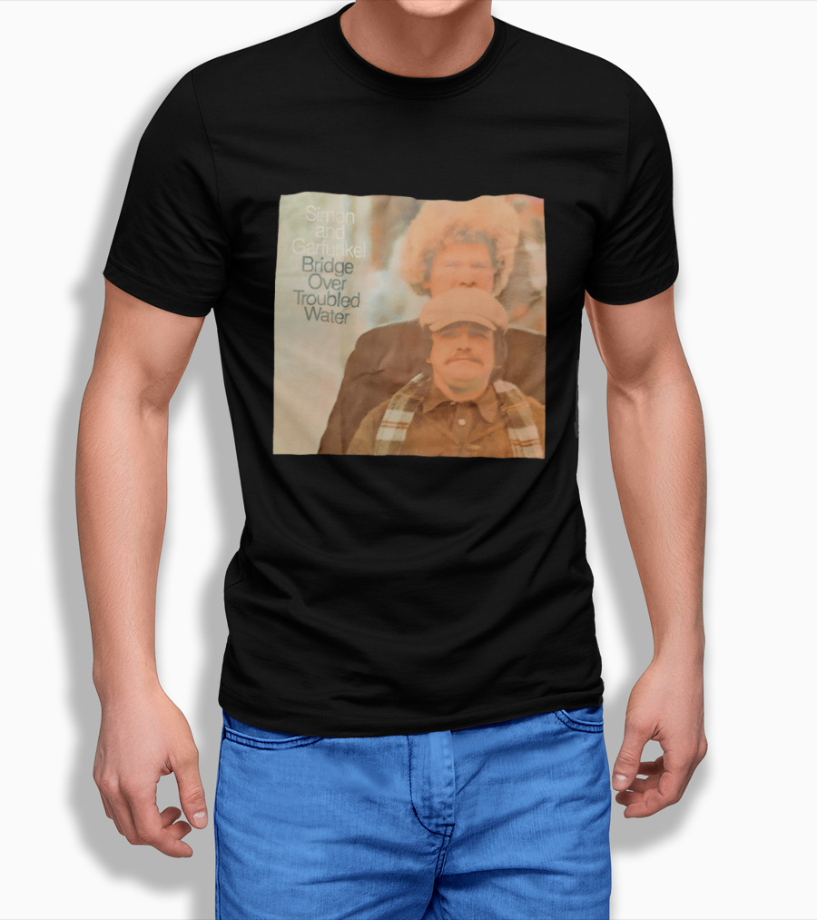 Simon And Garfunkel Bridge Over Troubled Water Album Cover T-Shirt
