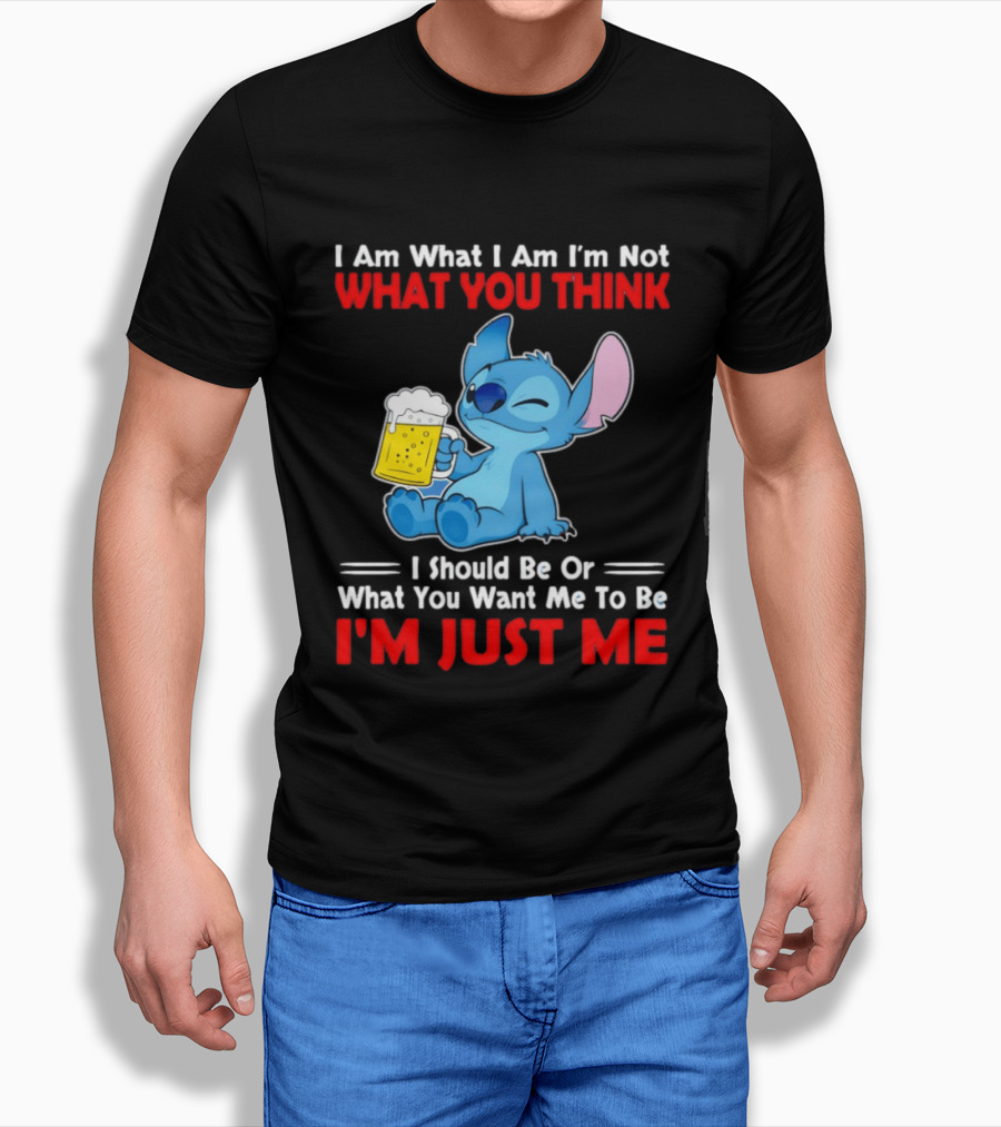 Stitch I Am What I Am I'm Not What You Think I'm Just Me T-Shirt