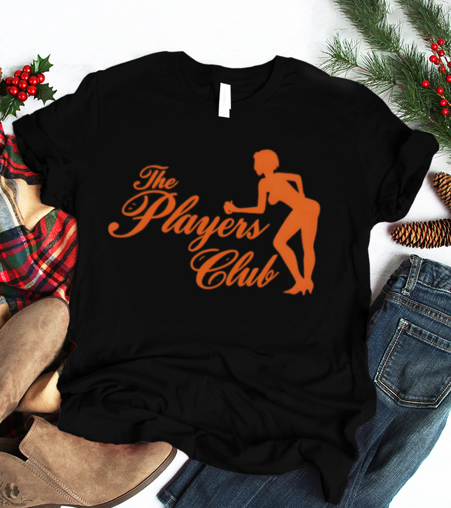 The Players Club Silhouette Retro Script T-Shirt