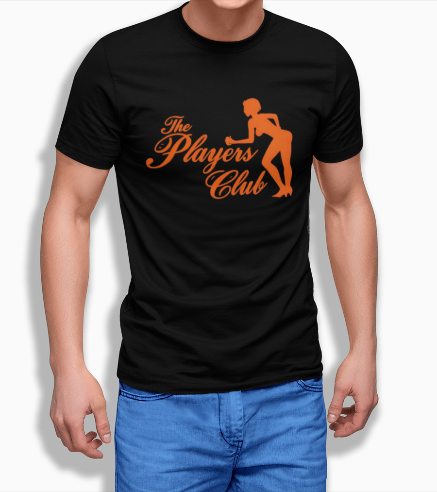 The Players Club Silhouette Retro Script T-Shirt