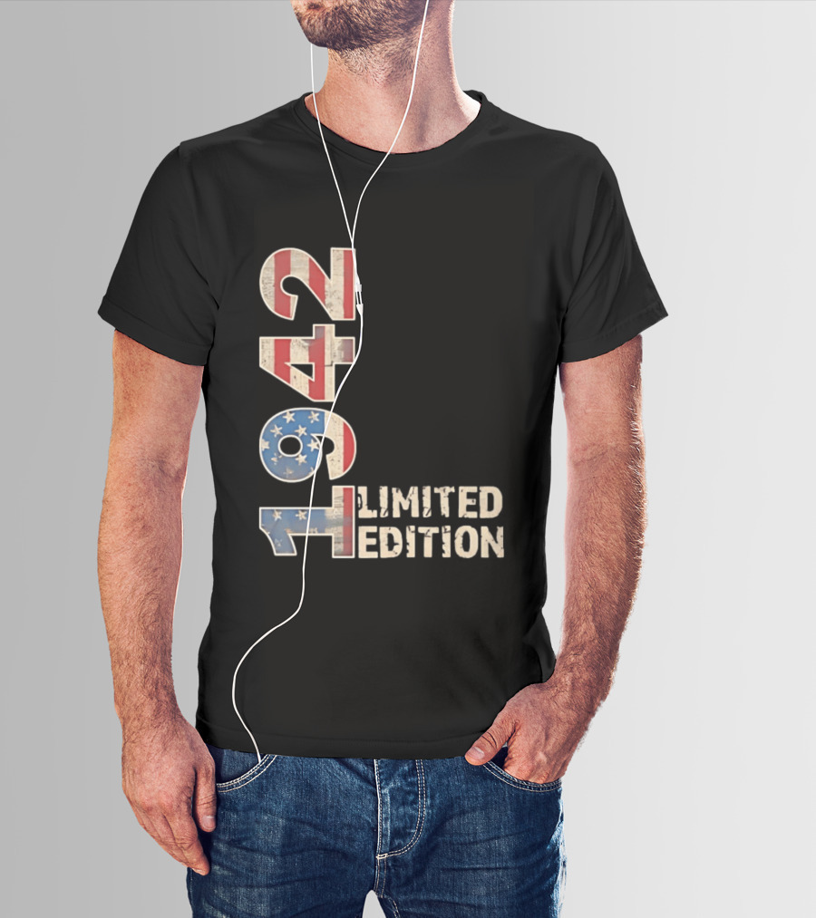 USA 1942 Limited Edition American Flag T-Shirt
