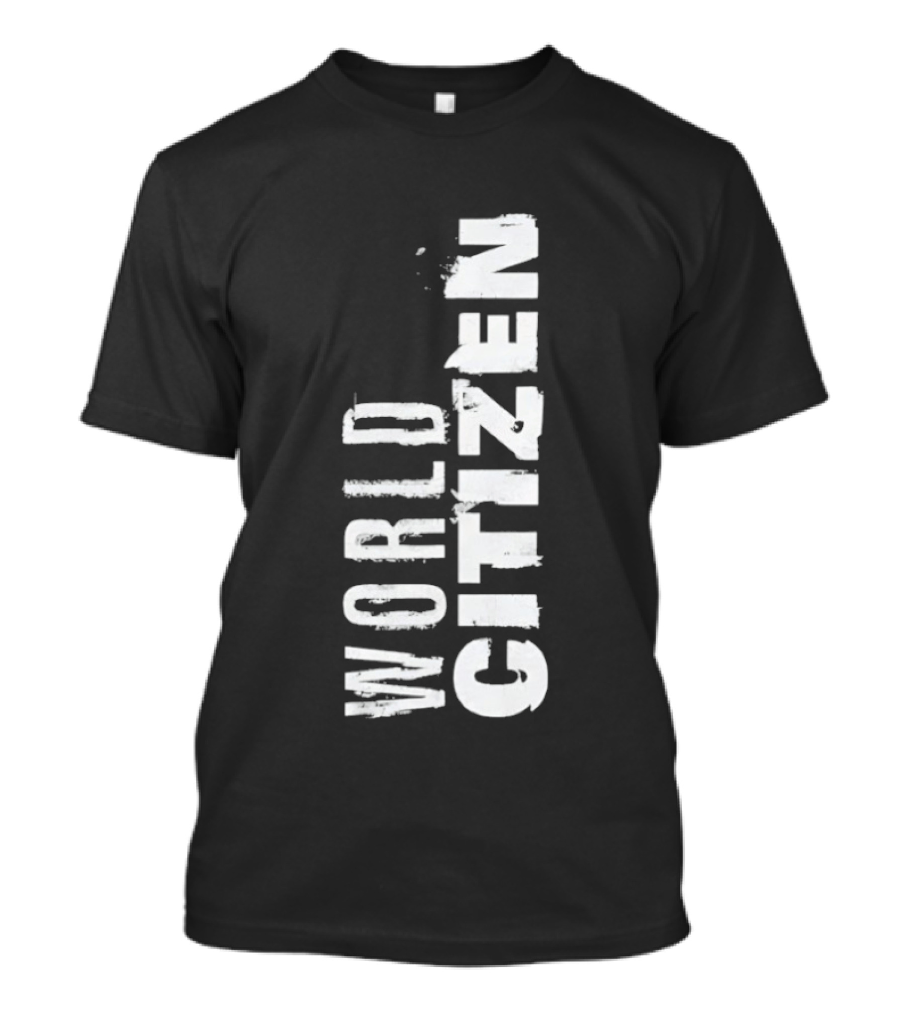 World Citizen Distressed Minimalist T-Shirt