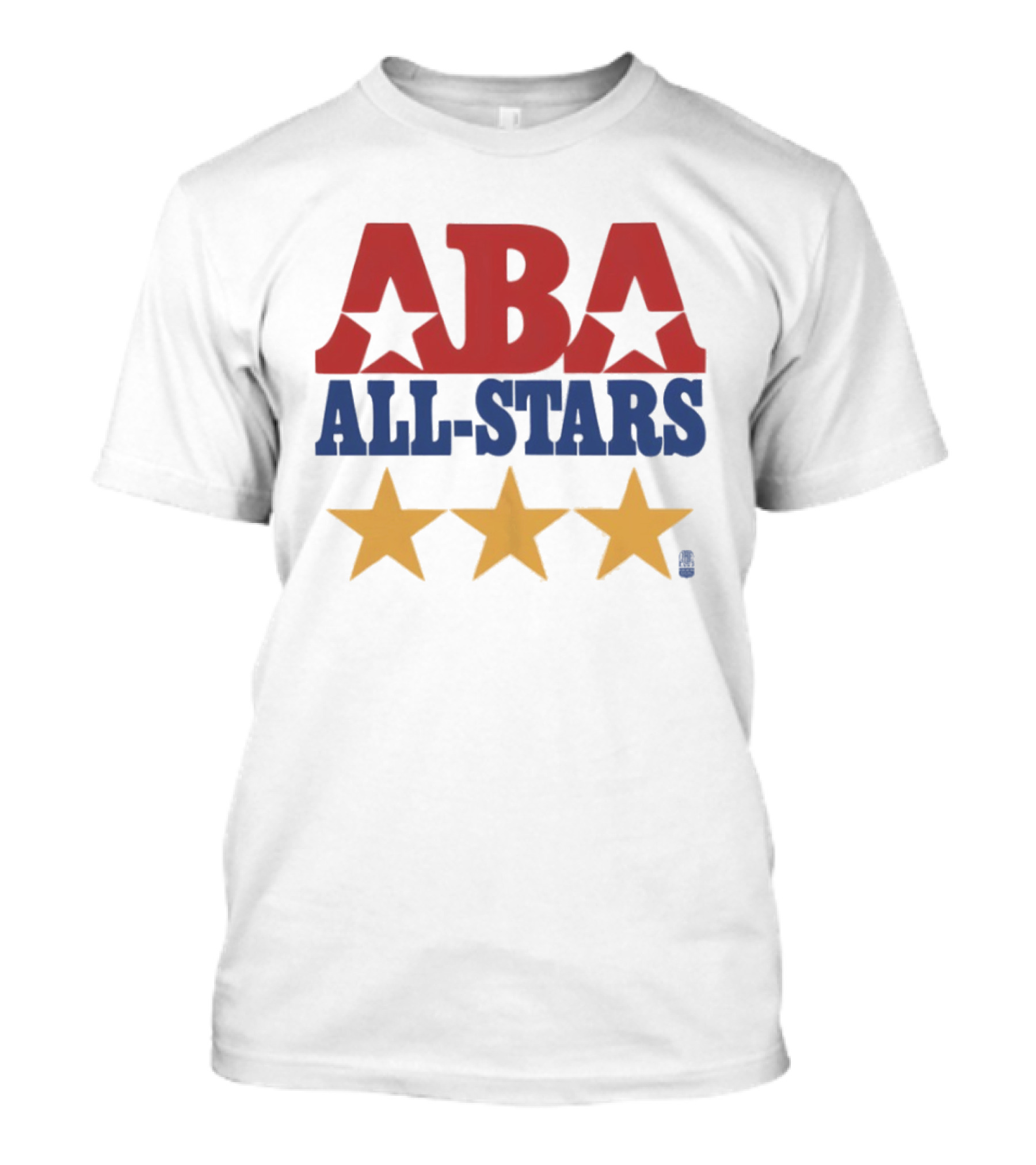 ABA All Stars Three Gold Stars Red Blue T-Shirt