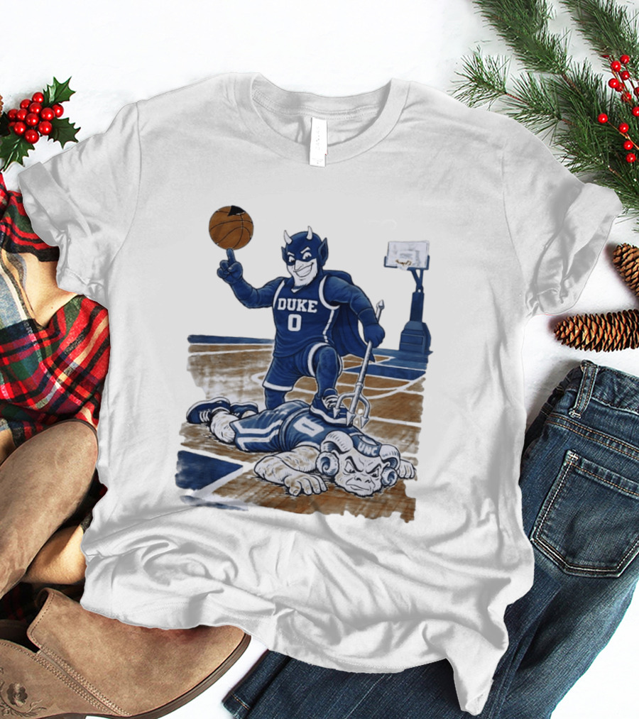 Duke Blue Devils Victory Over UNC Tar Heels Basketball Rivalry T-Shirt