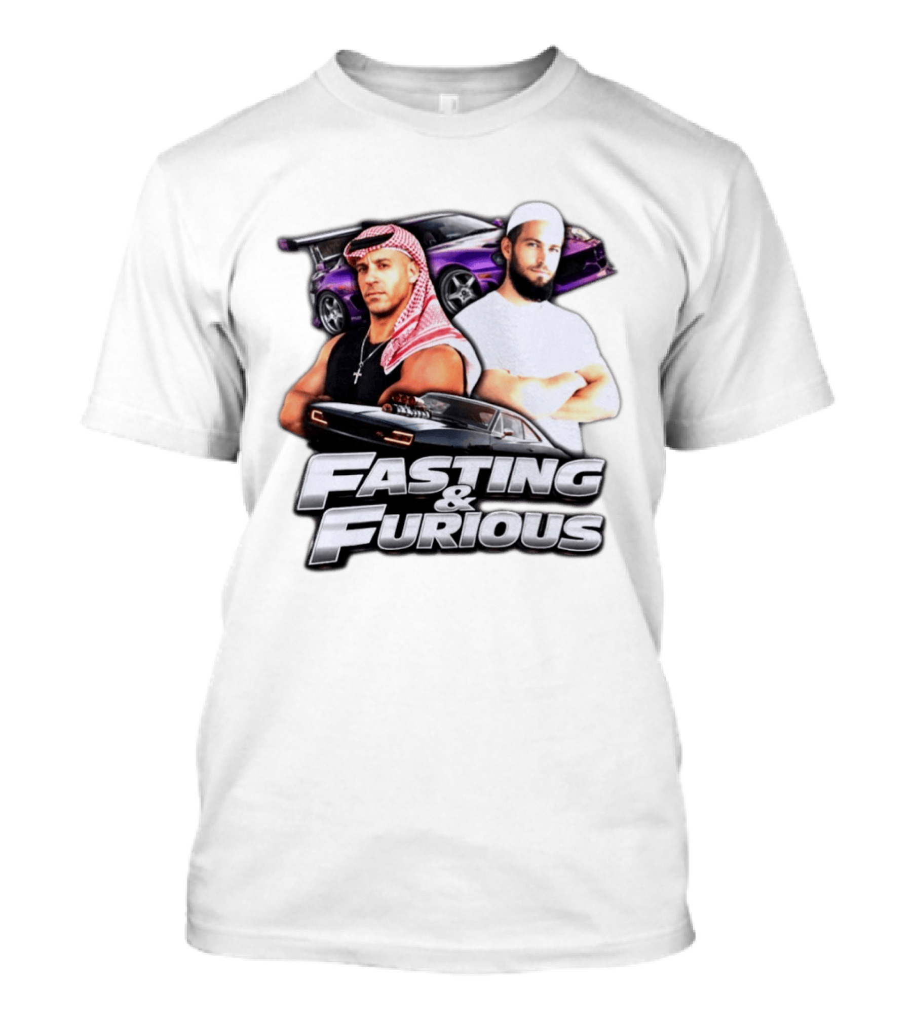 Fasting & Furious Vin Diesel Paul Walker Dubai Cars T-Shirt