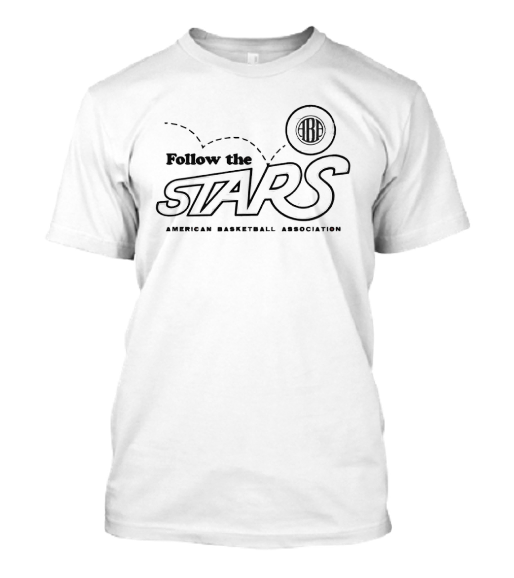 Follow The Stars ABA American Basketball Association T-Shirt