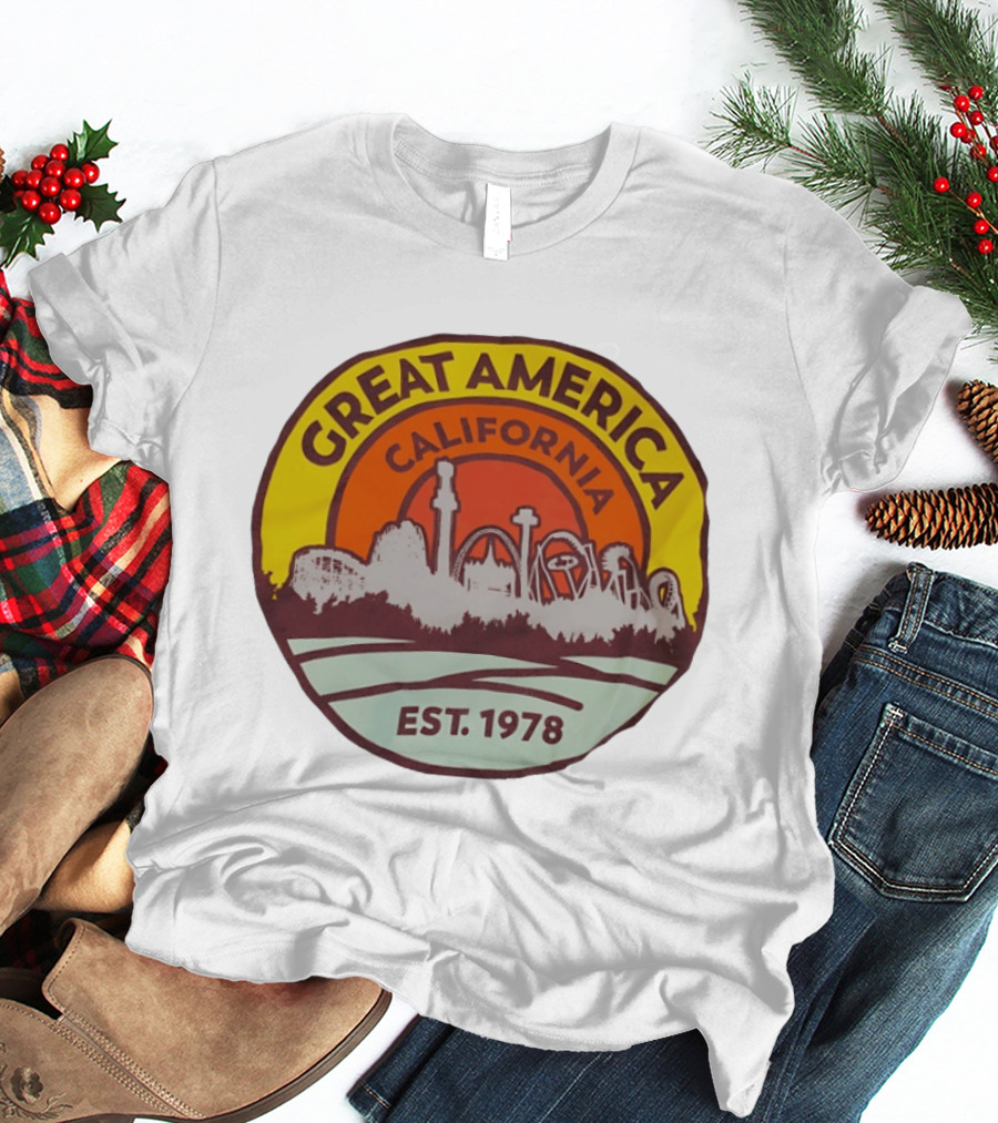 Great America California Est 1978 Roller Skyline T-Shirt
