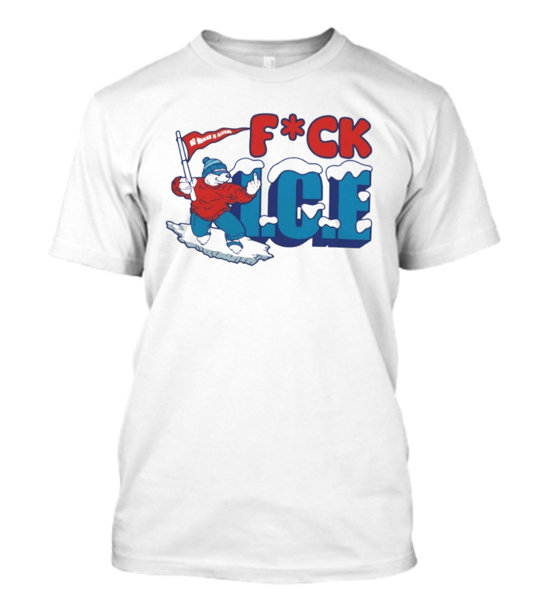 Chinga La Migra F*ck ICE No Human Is Illegal Abolish T-Shirt