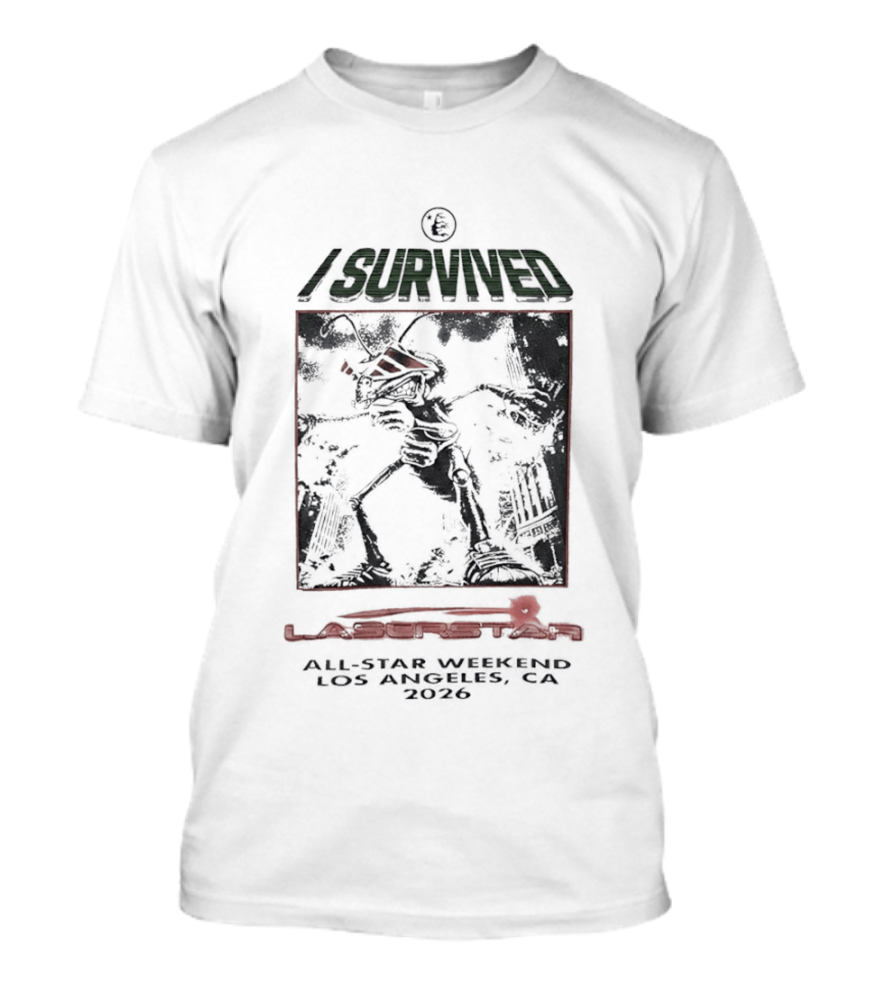 I Survived All Star Weekend Los Angeles CA 2026 Robot Warrior T-Shirt