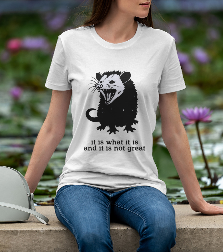 It Is What It Is And It Is Not Great Opossum T-Shirt