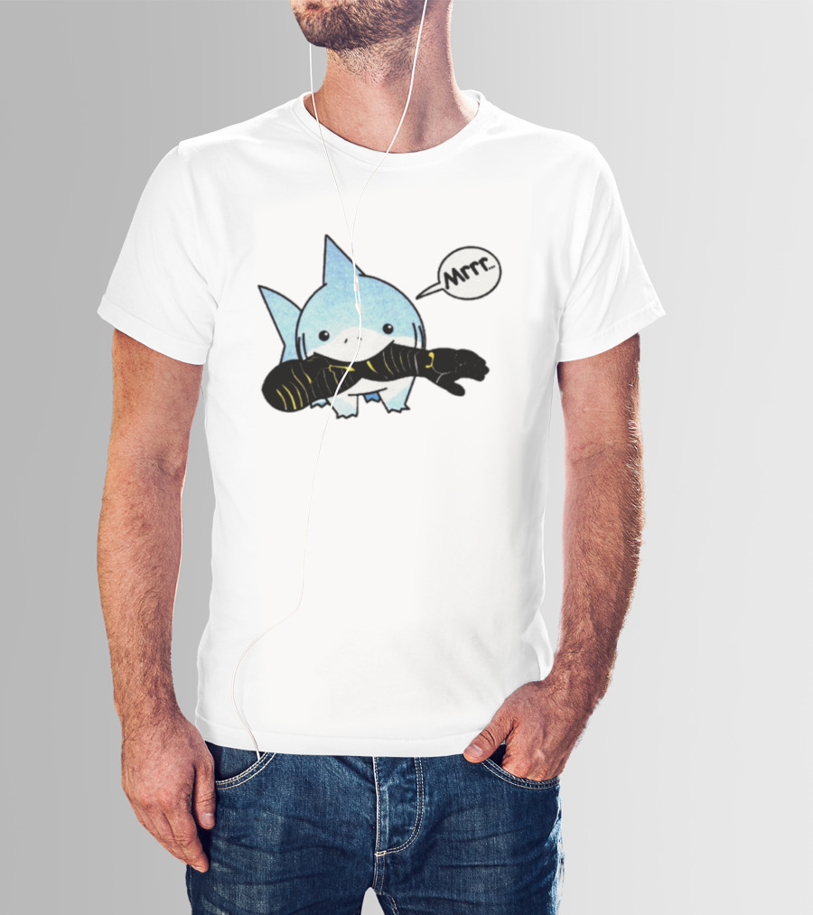 Jeff The Land Shark Mrrr Thunderbolts Eating Arm T-Shirt